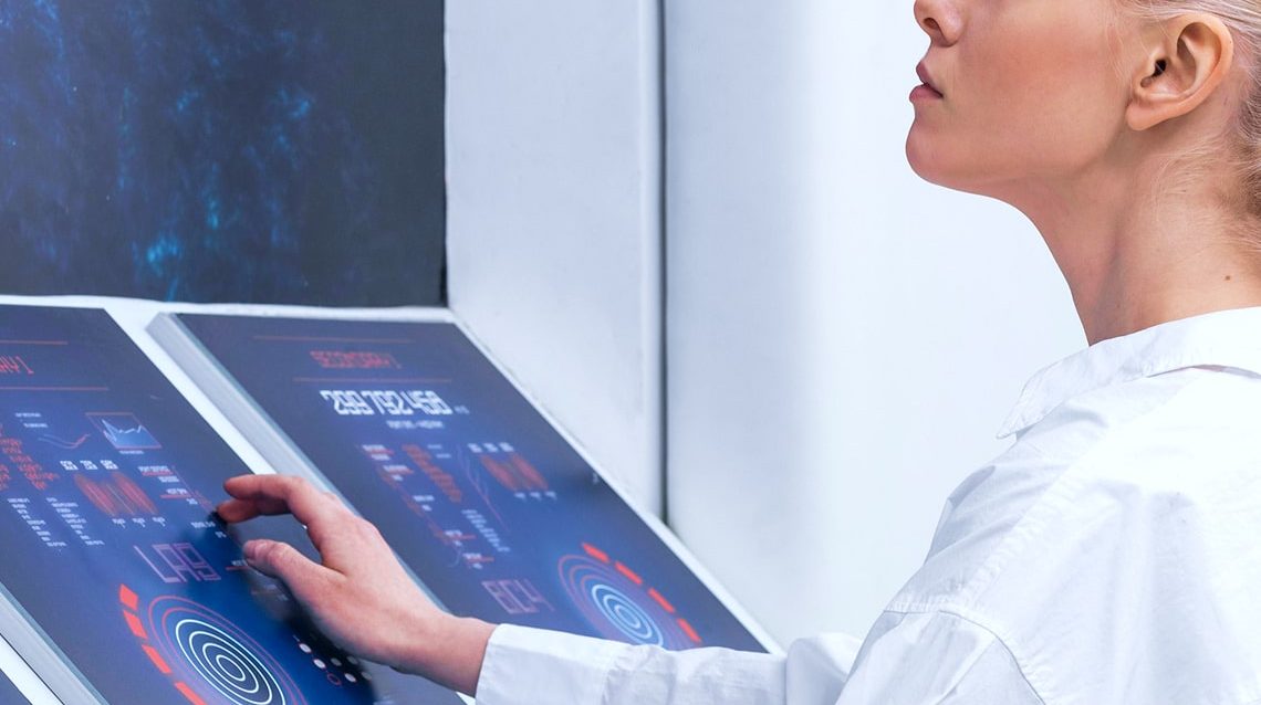 side-view-woman-working