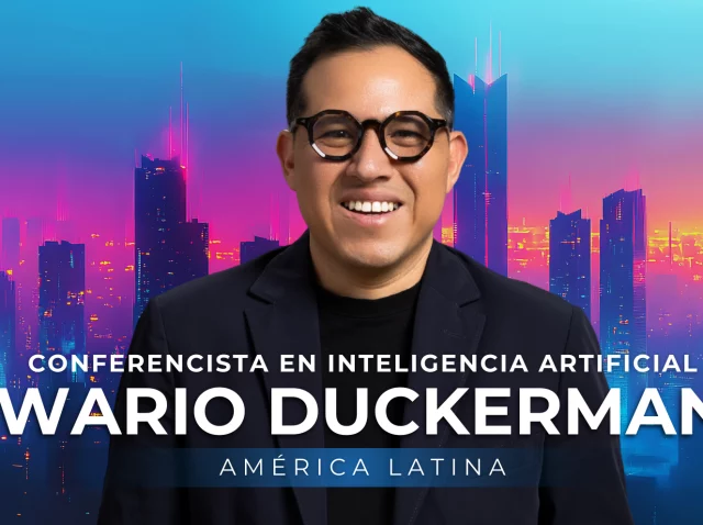 Wario Duckerman, la mejor opción al contratar conferencista de inteligencia artificial para eventos corporativos y congresos de tecnología.