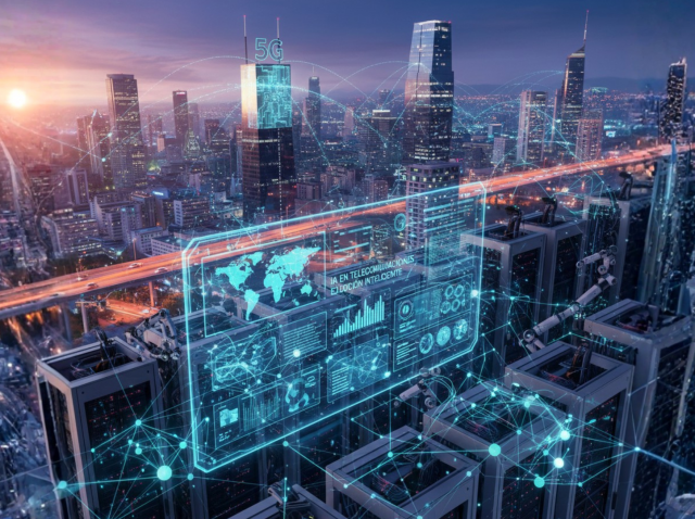 IA en telecomunicaciones - servidores y redes neuronales - optimización de infraestructura digital