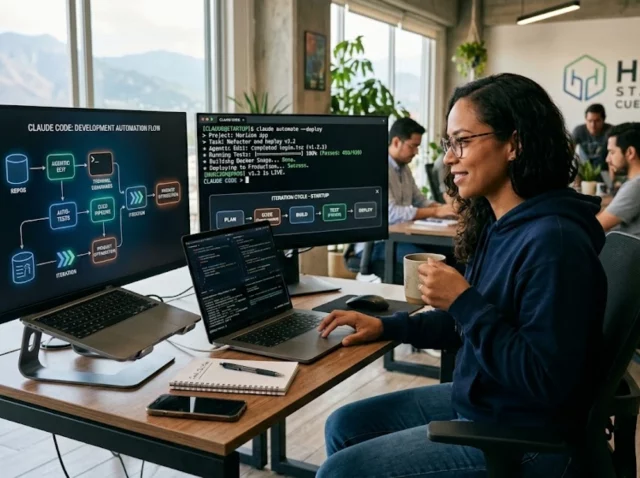 Automatización con Claude Code - Interfaz de terminal y flujo de trabajo para founders