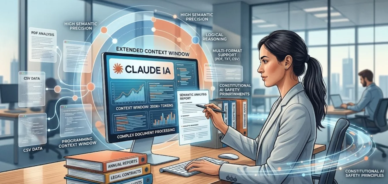 Claude IA - interfaz de chat y análisis de datos - asistente inteligente