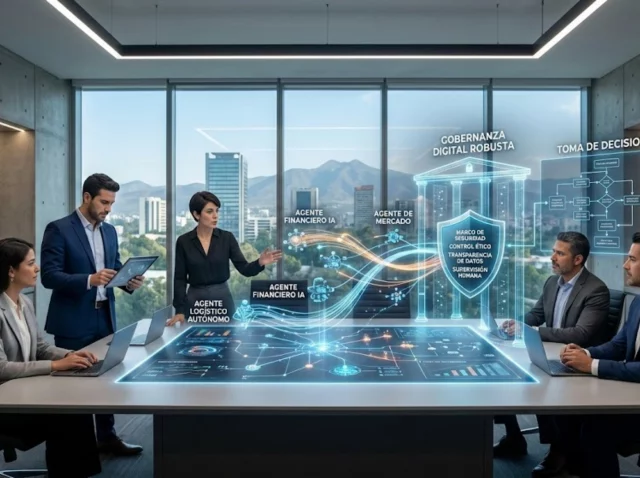 Inteligencia artificial agéntica - sistema de toma de decisiones autónomo - estrategia empresarial moderna