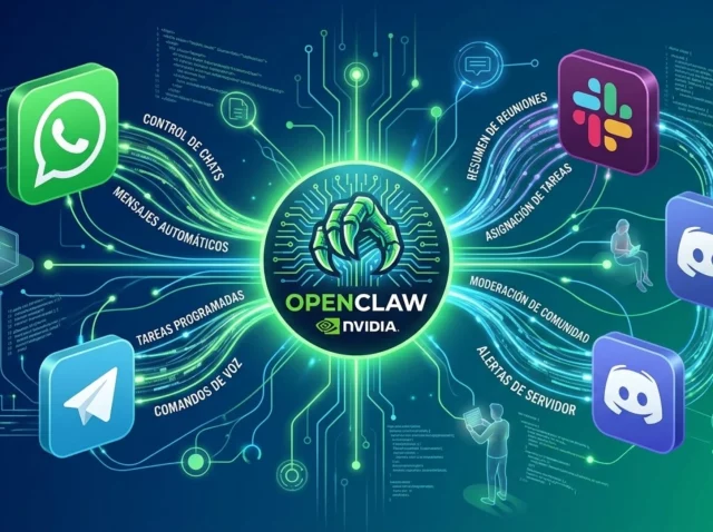 Jensen Huang, CEO de Nvidia, presentando OpenClaw como el agente autónomo sucesor de ChatGPT.