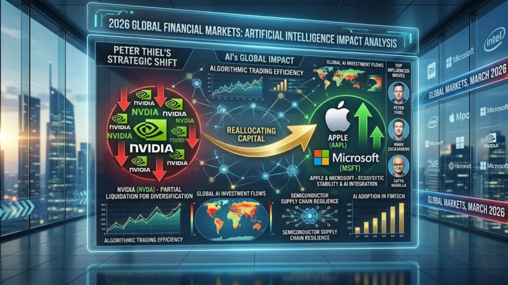 Peter Thiel vende Nvidia - Gráficos bursátiles de Apple y Microsoft - Estrategia IA
