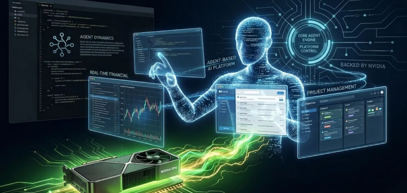 revolucion-openclaw-nvidia-ia (1) Interfaz conceptual de OpenClaw y hardware de NVIDIA.