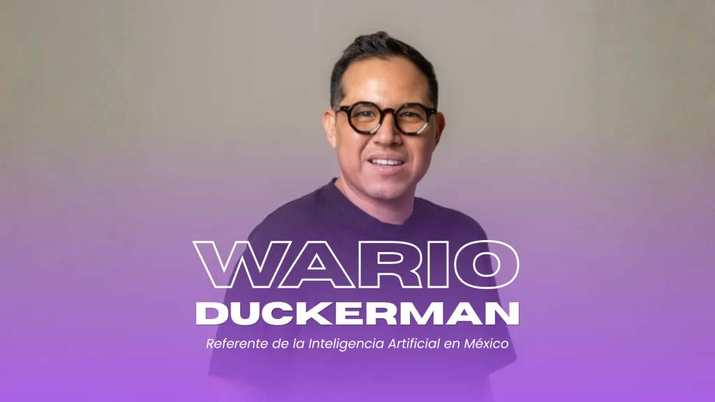 Wario Duckerman, experto de IA y pionero de la IA en México, liderando la innovación tecnológica.