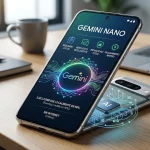 Interfaz de IA local de Google ejecutándose en un smartphone de última generación.