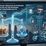 Representación tecnológica de inteligencia artificial aplicada al derecho y la justicia.