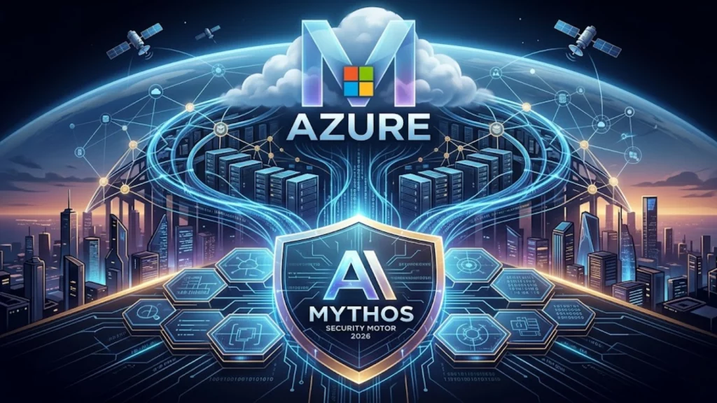 Representación digital de la alianza entre Microsoft y Anthropic para la seguridad en la nube Azure.