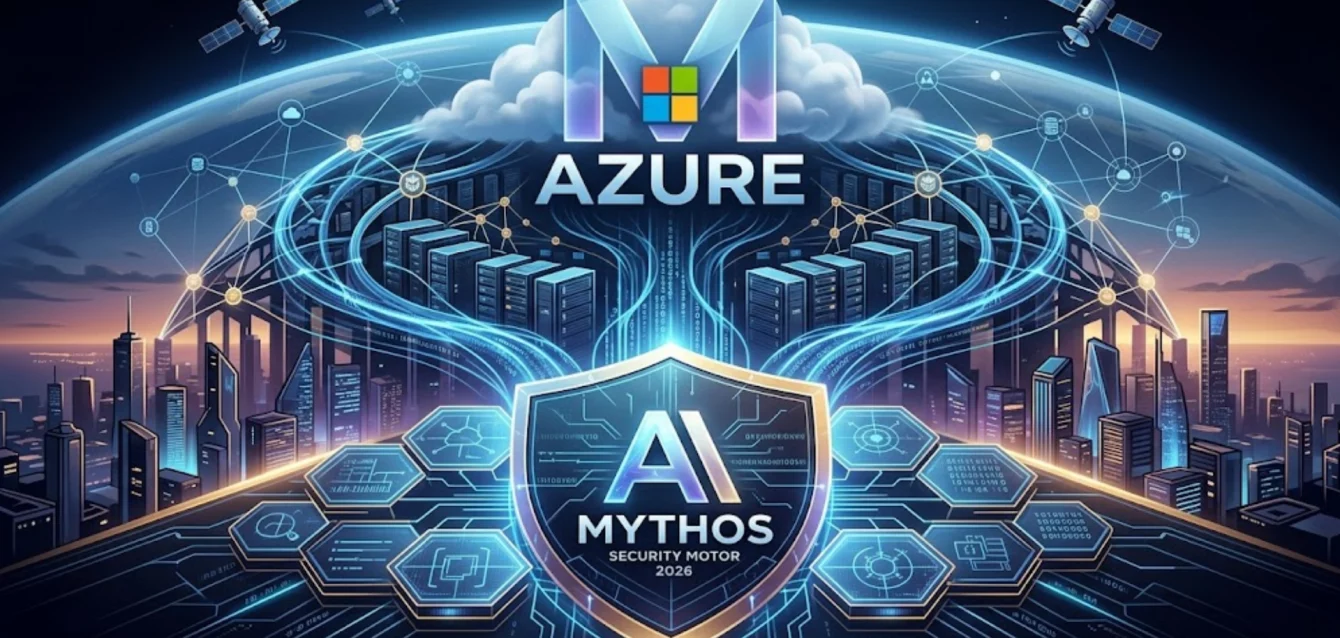 Representación digital de la alianza entre Microsoft y Anthropic para la seguridad en la nube Azure.