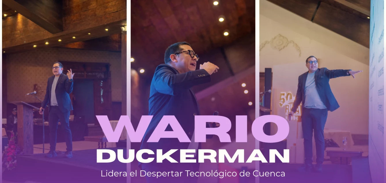 Wario Duckerman, considerado uno de los mejores conferencistas de Inteligencia Artificial en México y América Latina, en el evento Soluciones Empresariales 360.